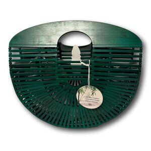 Amerileather Green Bamboo Yen Bag - NEW
